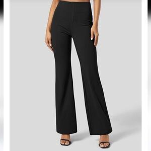 Halara Flex High Waisted Flare Work Pants Black Size M